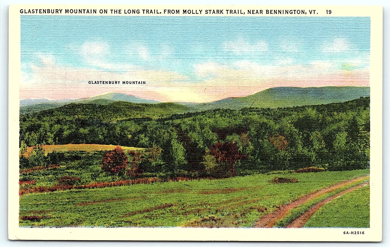Postcard Glastenbury Mountain, VT scenic postcard