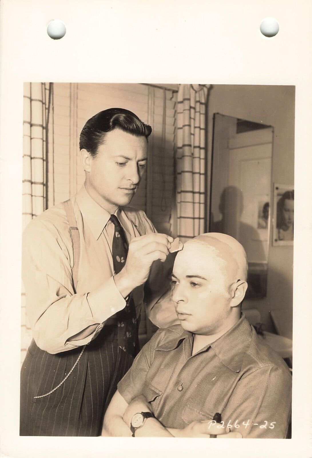 Wally Westmore Makeup Artist 1940 Movie Photo Ezra Stone Siwash Press  *Am9a