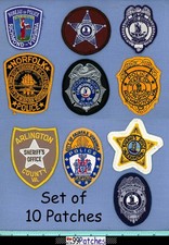VIRGINIA Police Hat Patch Set LOT OF 10 RICHMOND PATROLMAN FAIRFAX + VA2 picture