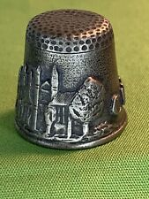 Vintage Pewter Chester Cathedral THIMBLE England 1986 UK 0650 picture