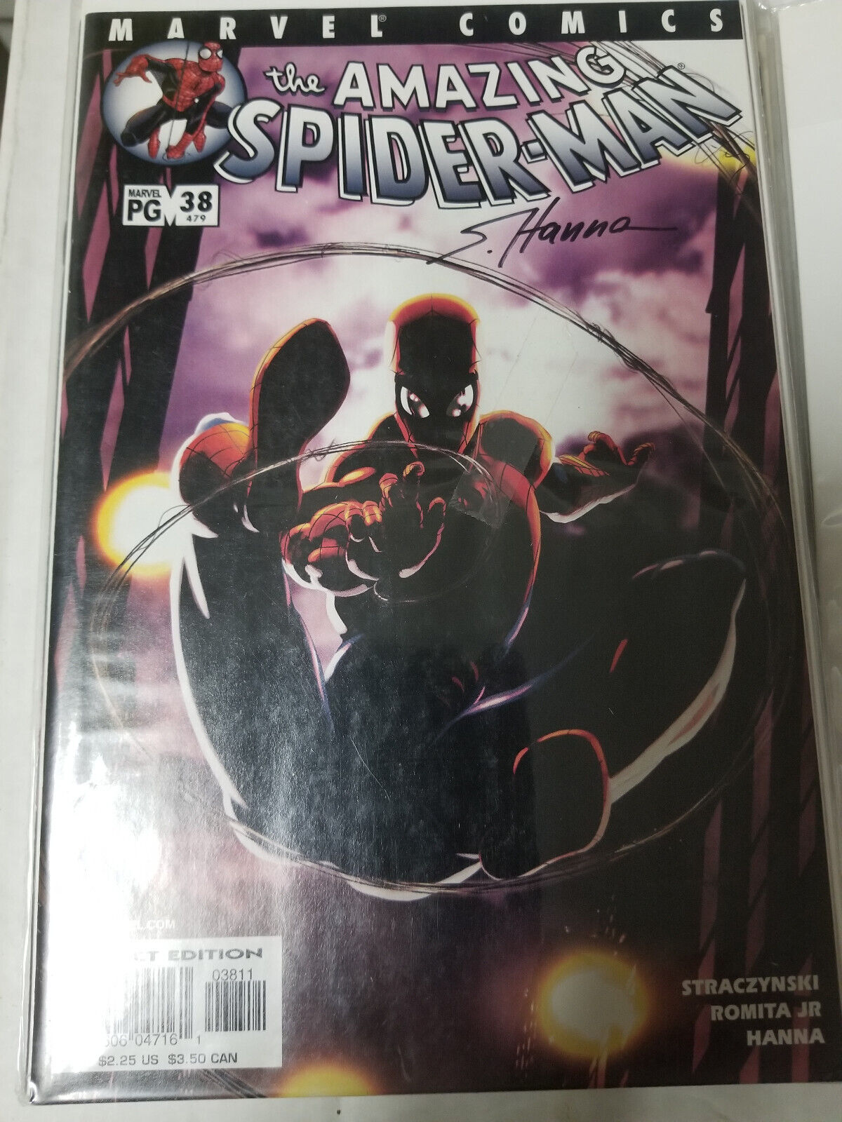 New Amazing Spider-Man 38/479 signed by Scott Hanna at NYCC 