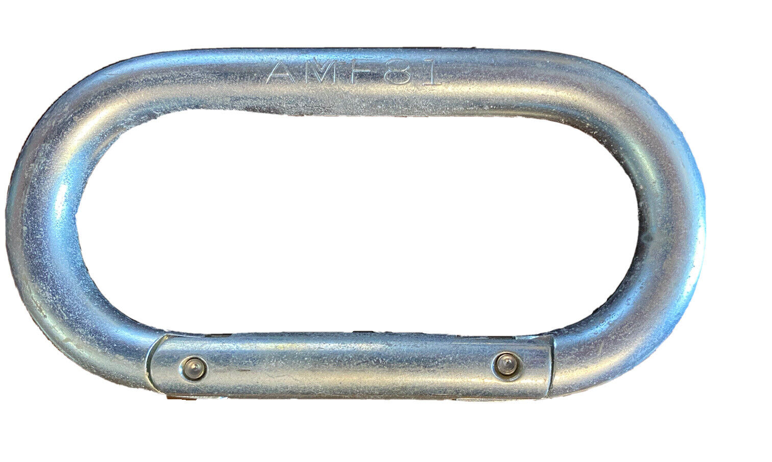 USGI Snap Link Stamped AMF81 US 4” x 2” Oval Spring Gate NEW OLD STOCK