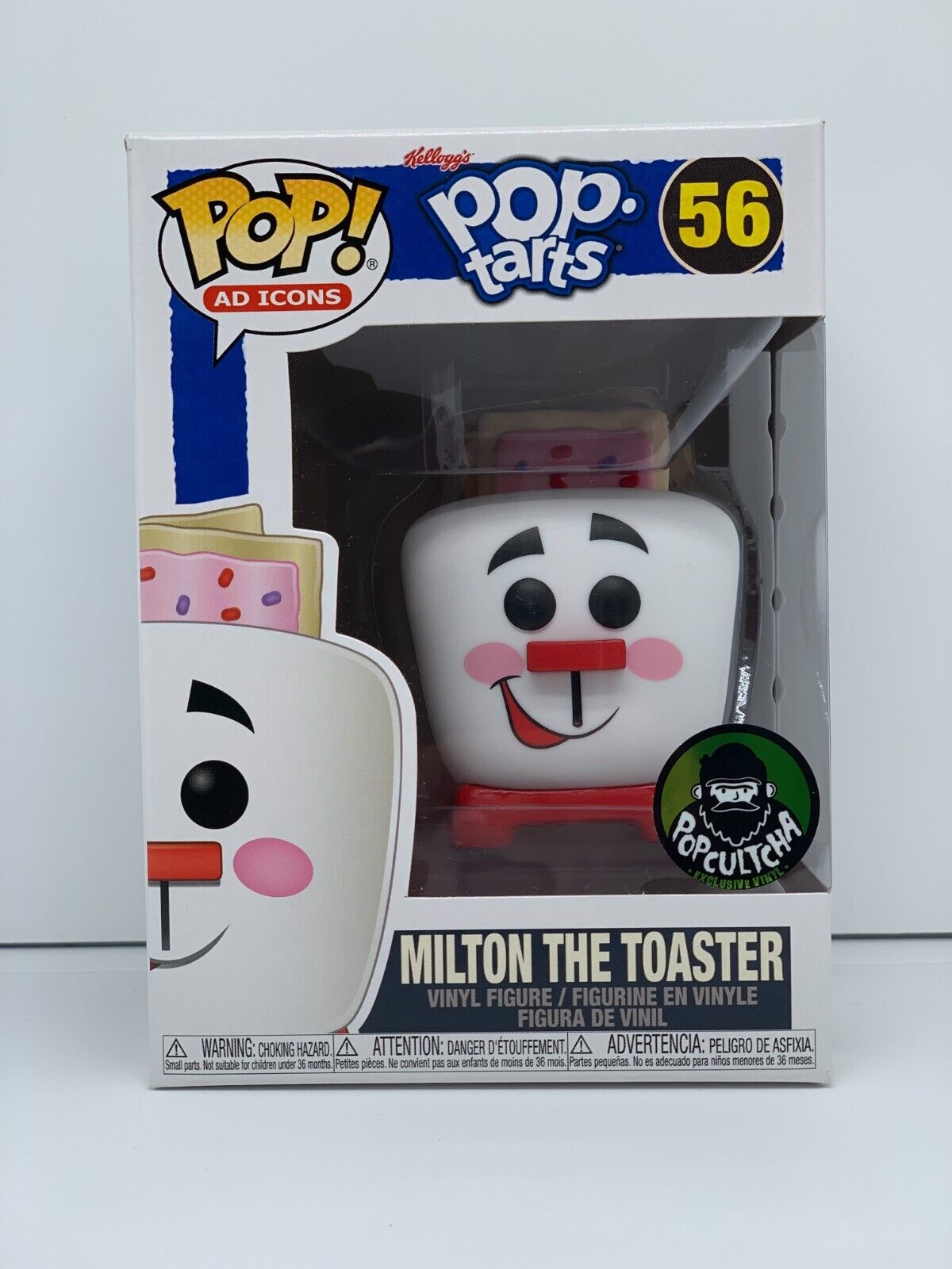 FUNKO POP AD ICONS #56 MILTON THE TOASTER POP-TARTS POPCULTCHA EXCLUSIVE VAULTED