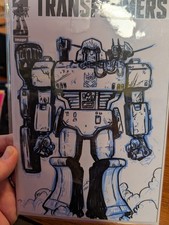 Transformers #13 Sketch Cover Megatron By Jared Salmond Original Art picture