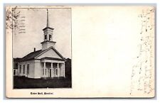 Pomfret VT Vermont Town Hall Undivided Back Postcard Posted 1908 picture