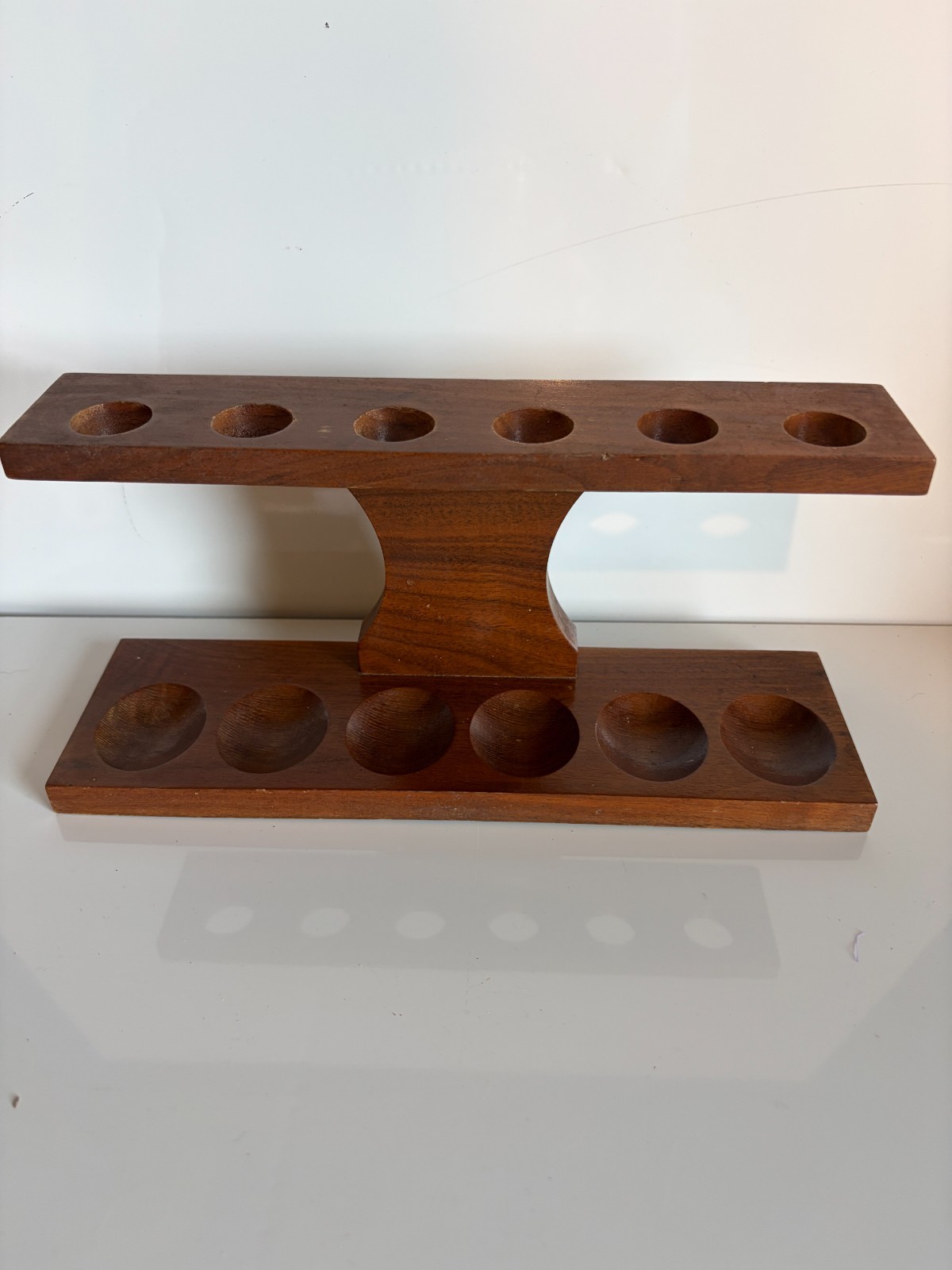 Vintage Pipe Rack Holder Mid-Century Fairfax Wooden displaying 6 Smoking Pipes Vintage Pipe Rack Holder Mid-Century Fairfax Wooden displaying 6 Smoking Pipes