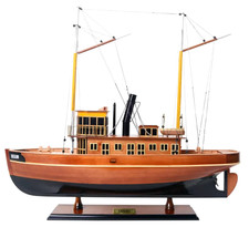 Seguin Steam Tug Boat Kennebec River Towboat Wood Model 26