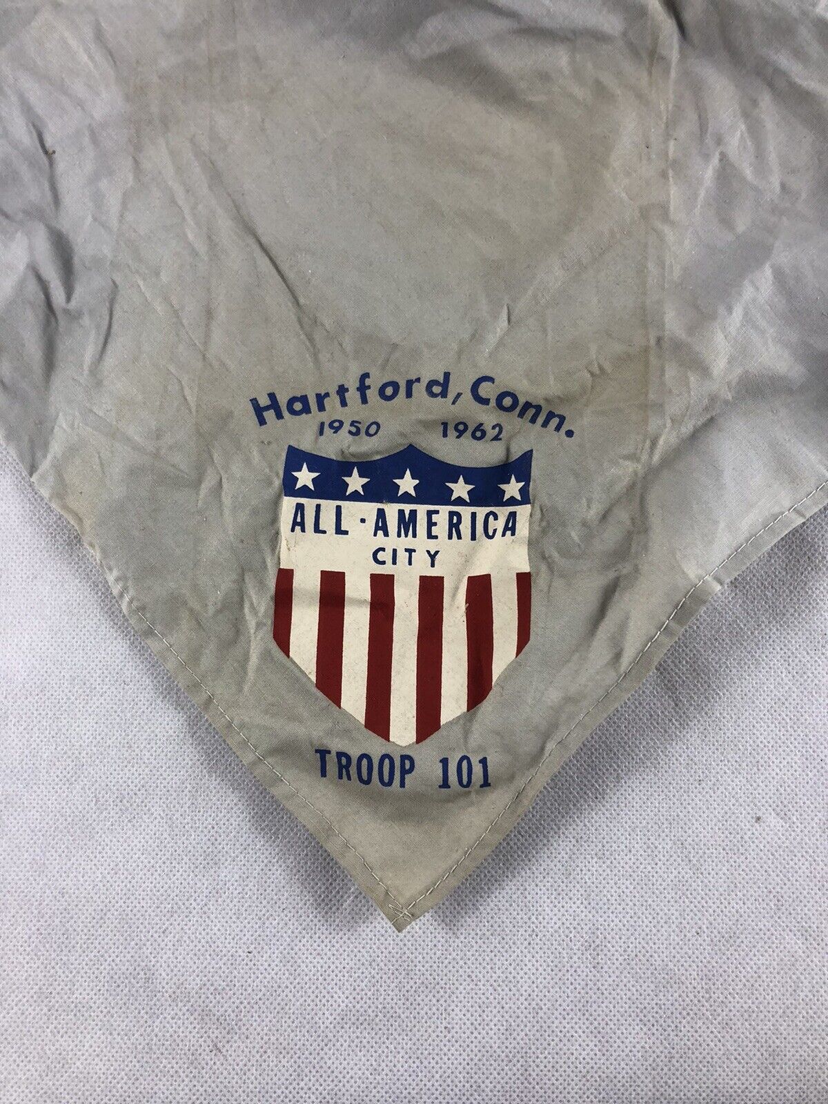 Vintage Hartford, Conn. Troop 101 BSA Neckerchief