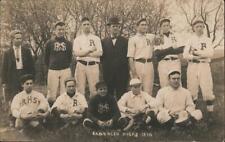 1910 RPPC Randolph High School Baseball Team,WI Columbia,Dodge County Wisconsin picture