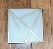 West Elm Brass Inlay Marble Box picture