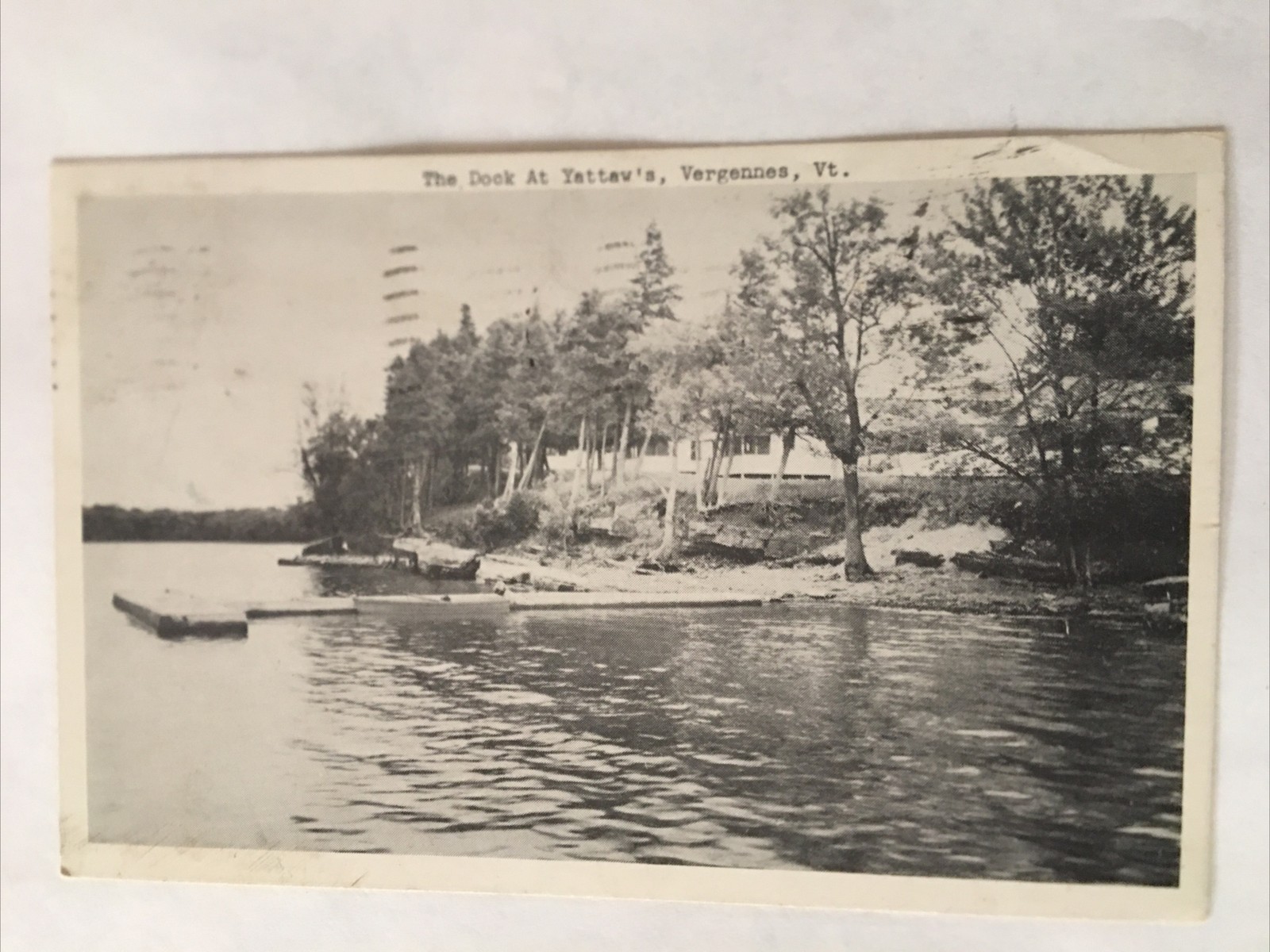 The Dock At Yattaw’s Vergennes Vt 1951 Vintage Postcard The Dock At Yattaw’s Vergennes Vt 1951 Vintage Postcard