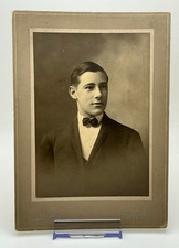 Rare Antique ID'd American Man George S. Moseley Brooklyn NY Cabinet Card Photo picture