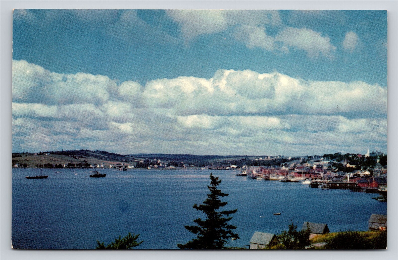 Lunenburg Nova Scotia Panoramic View of Harbor Vintage Postcard Unused Lunenburg Nova Scotia Panoramic View of Harbor Vintage Postcard Unused