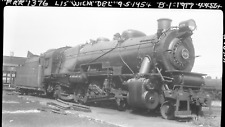 PRR PENNSYLVANIA RAILROAD Steam Locomotive WILMINGTON DE 1954 Photo Negative 27 picture