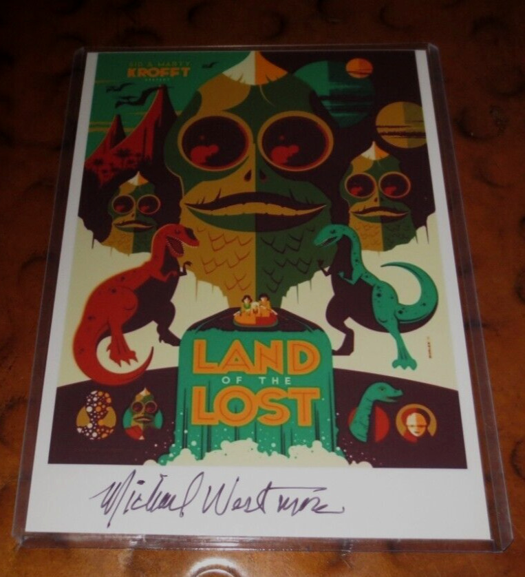 Michael Westmore Hollywood make-up artist signed autographed photo Land of Lost