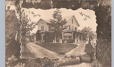 THE MAPLES rutland vt real photo postcard rppc fine country home vermont history picture