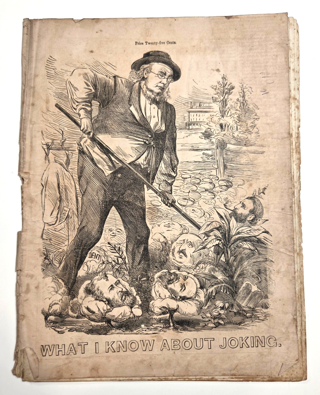 WHAT I KNOW ABOUT JOKING 1872 Grant Presidential election satire Horace Greeley WHAT I KNOW ABOUT JOKING 1872 Grant Presidential election satire Horace Greeley