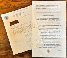 WHITE HOUSE MESSAGE ON NATURAL BEAUTY LYNDON JOHNSON 1965 ENVIRONMENTAL MOVEMENT picture