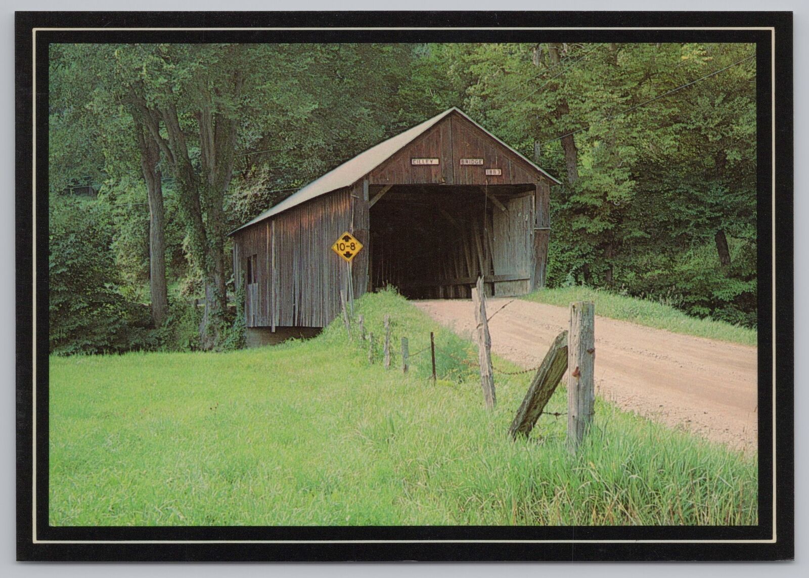Bridge~Cilley Bridge Tunbridge Vermont~Continental Postcard