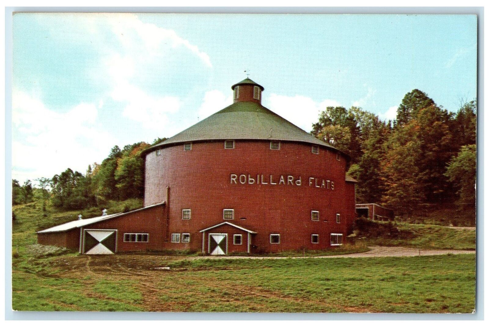 c1950 Round Barn Built In 1908 Burned Down Irasburg Vermont VT Postcard