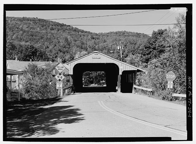 Fayston Vermont 1900s Mad River Bridge Street Village Bridge Covered Bridge Fayston Vermont 1900s Mad River Bridge Street Village Bridge Covered Bridge