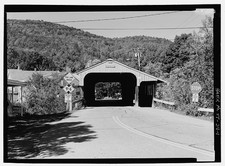Fayston Vermont 1900s Mad River Bridge Street Village Bridge Covered Bridge picture