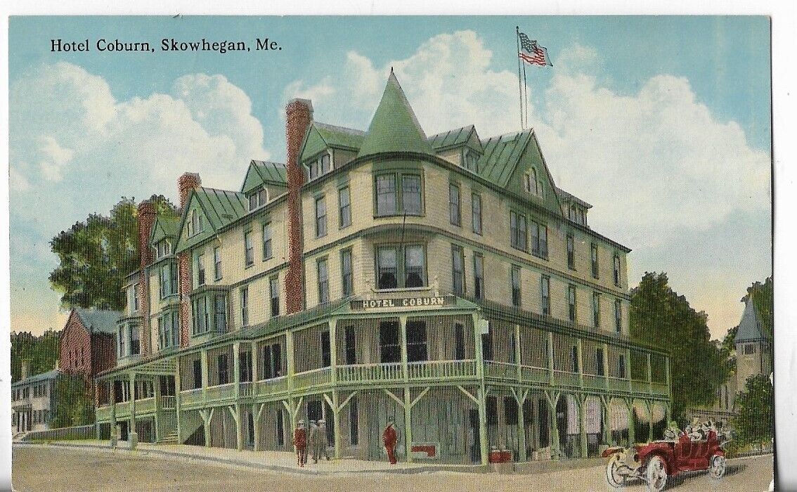 VTG Postcard - Hotel Coburn - Skowhegan, Maine