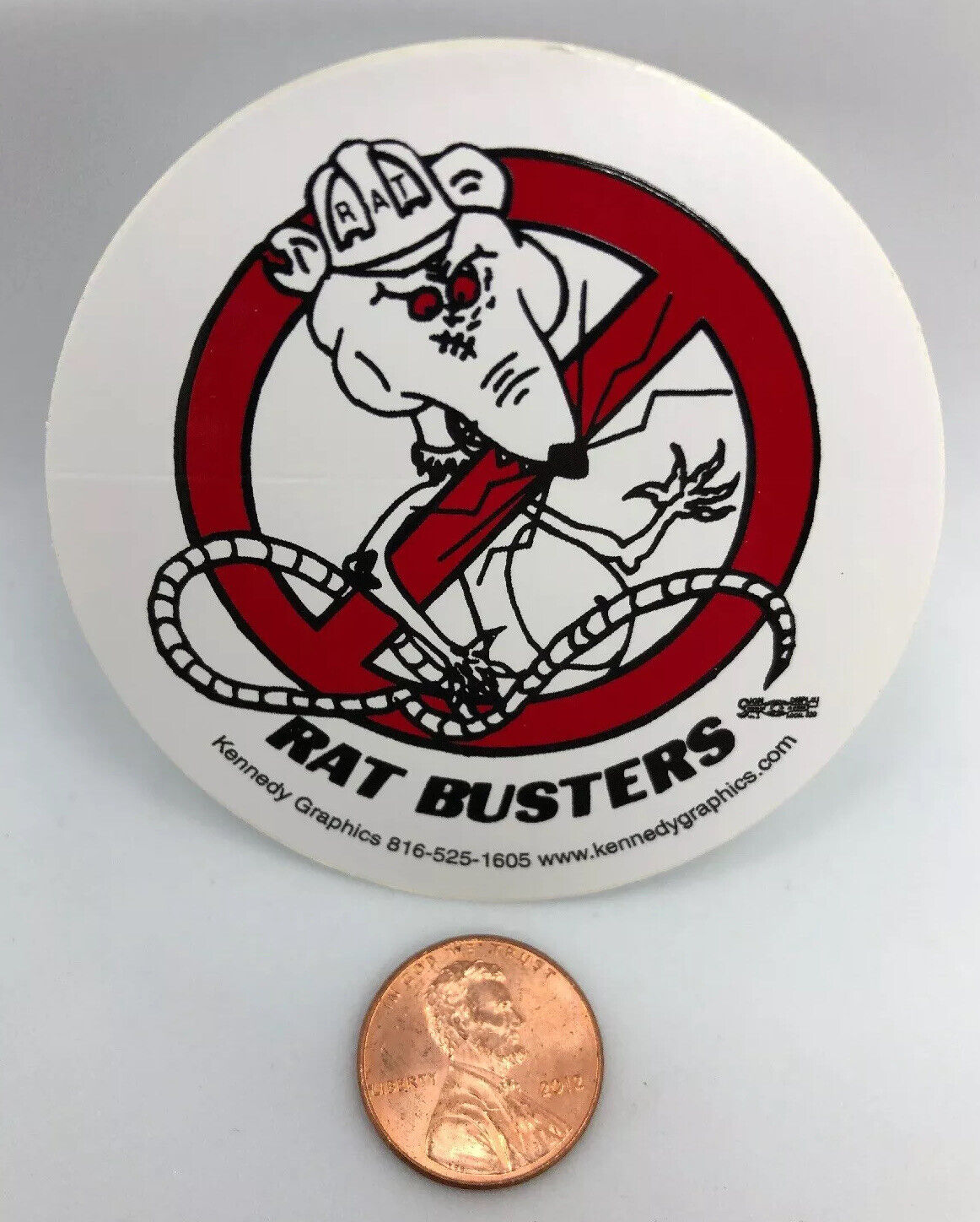 No Rats Rat Busters Organized Labor Union Hard Hat Sticker Decal Funny
