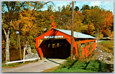 Taftsville,VT Old Covered Bridge Route 4, Vermont Vintage Postcard picture