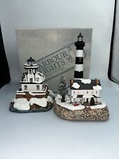 Harbor Lights 2004 Christmas Bodie Island NC #719 & 1996 Colchester Reef #701 EU picture