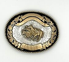 Sterling Silver & Jeweler’s Bronze Comstock Silversmiths Belt Buckle picture