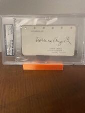NORMAN ANGELL - SIGNED AUTOGRAPHED ALBUM PAGE - PSA/DNA SLABBED & CERTIFIED picture