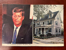 Vintage Postcard John F. Kennedy Birthplace Beale Street Brookline Massachusetts picture