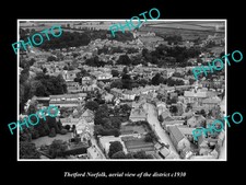 Thetford England Aerial View Of District c1930 5 Old Large Historic Photo picture