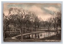 Postcard Lowell Massachusetts Pond and Park Playground 1907 picture