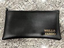 New Wells Fargo Deposit Merchant Bag Bank Pouch Zipper Safe Money Organizer picture