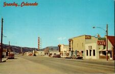 1960'S. GRANBY, COLORADO. STREET VIEW. CAFE,HOTEL,SHOPS POSTCARD. YD3 picture
