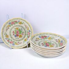 Antique Royal Doulton The Cavendish Porcelain Ceramic Round Dish Bowl Set 6 VTG picture