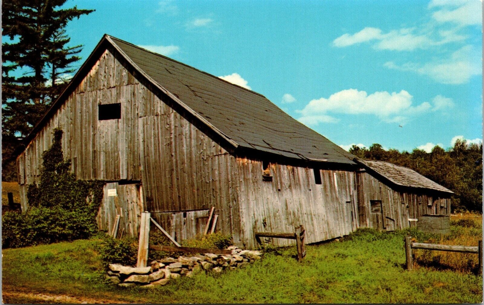 Vtg Ripton Vermont VT Robert Frost Barn Farm Old Postcard