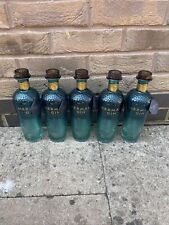 Empty Mermaid Gin blue Bottles X 5  Isle of Wight, Perfect condition  picture