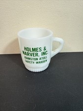 Vintage Fire King Holmes Narver Johnston Atoll Safety Warden Mug picture