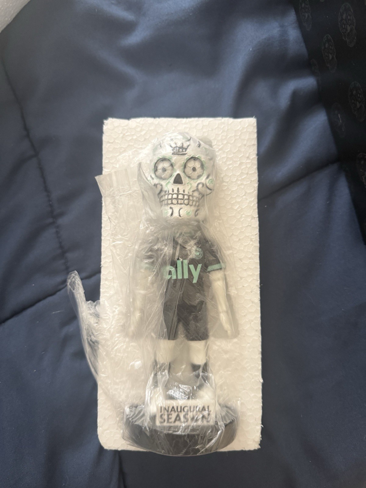 Charlotte FC MLS Bobblehead Inaugural Season Sugar Skull 22 CLT vs NYC Charlotte FC MLS Bobblehead Inaugural Season Sugar Skull 22 CLT vs NYC