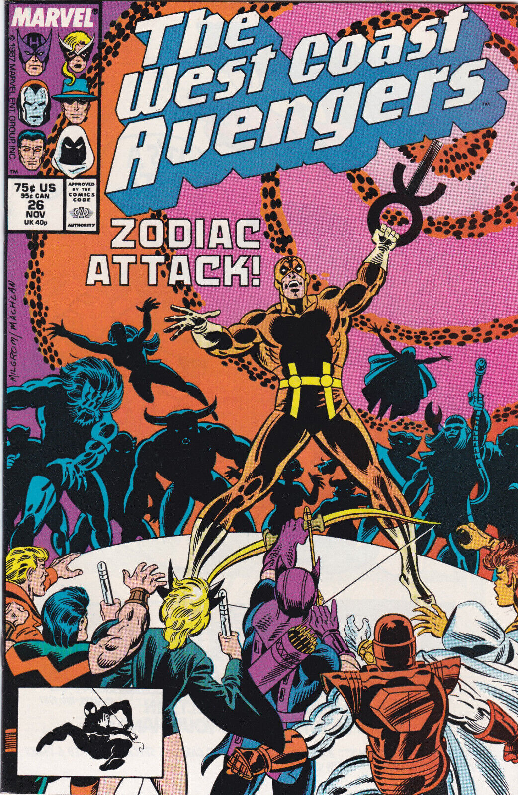 West Coast Avengers #26, Vol. 2 (1985-1989) Marvel Comics,High Grade
