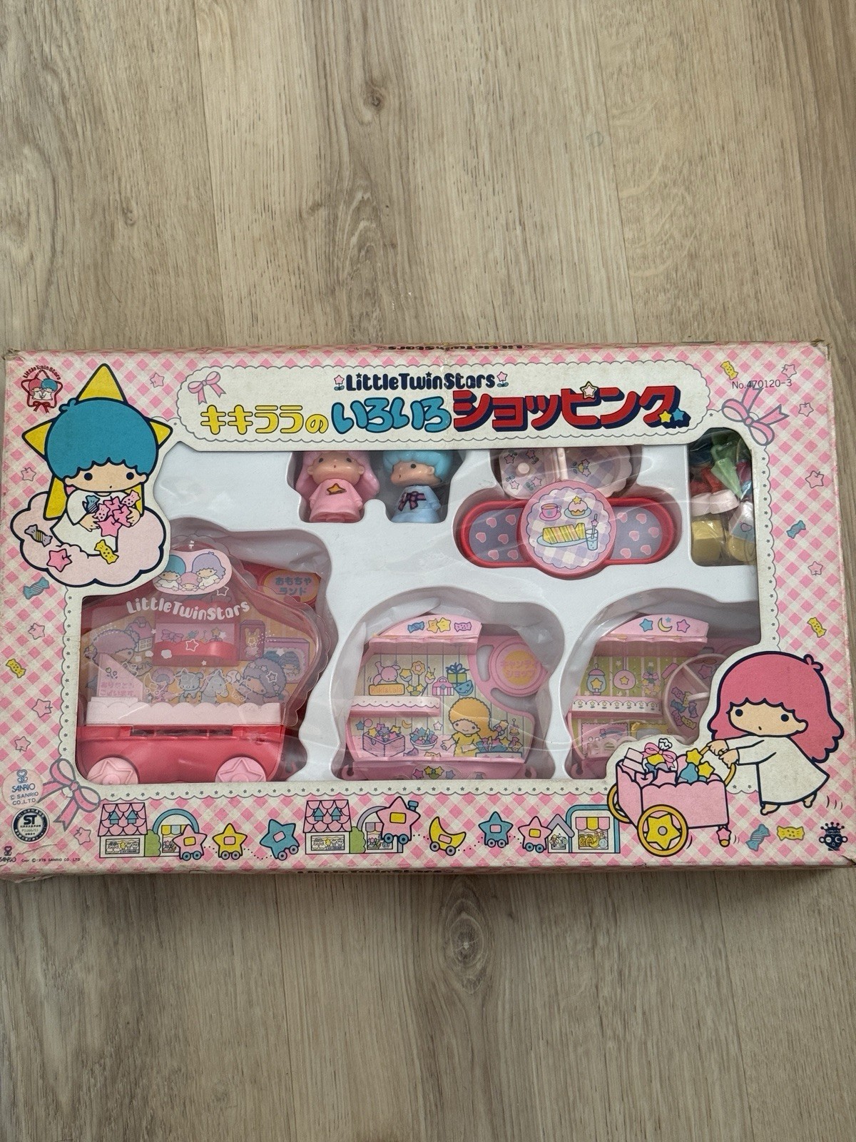 Sanrio Kiki Lala Little Twin Stars Room Set Dollhouse Vintage Showa 1976 RARE Sanrio Kiki Lala Little Twin Stars Room Set Dollhouse Vintage Showa 1976 RARE
