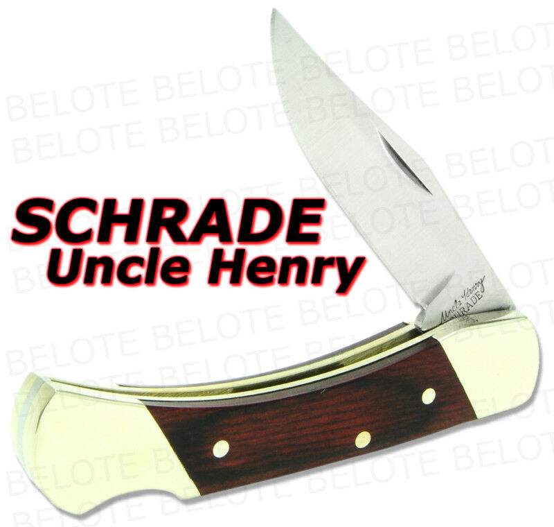 Schrade Uncle Henry Brown Bear Rosewood Lockback LB3