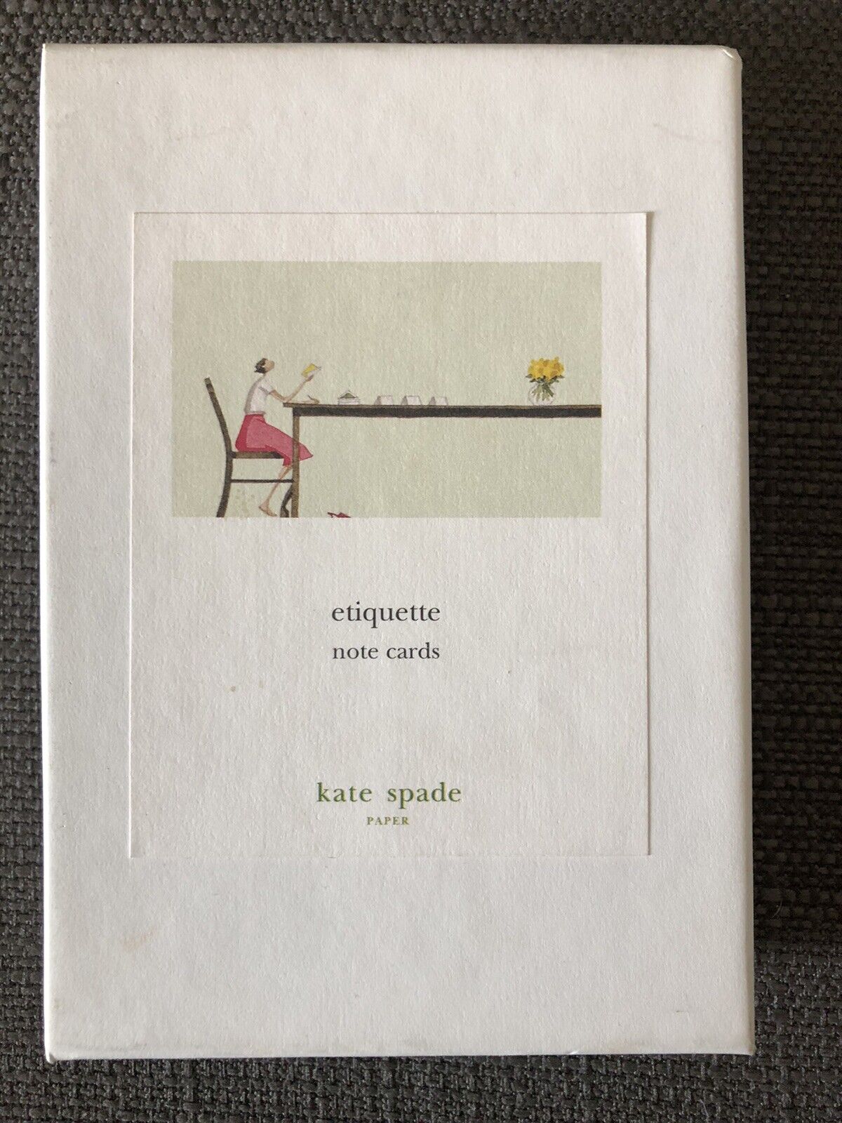 Vintage Kate Spade Etiquette Note Cards, Laura Stoddart