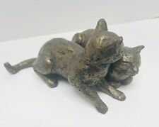 Paul Jenkins Frith Cats Sculpture 'Ben and Bob' Cold Cast Bronze #S075 picture