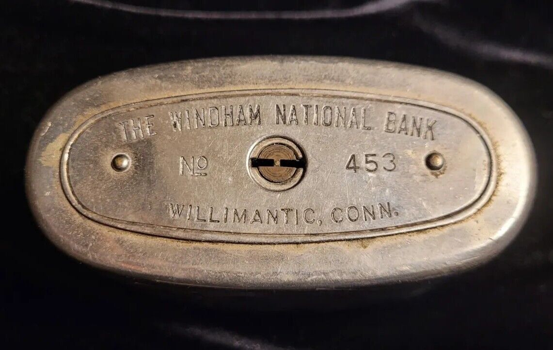 Antique 1913 The Traveling Teller Bank Windham National Bank Willimantic Conn CT