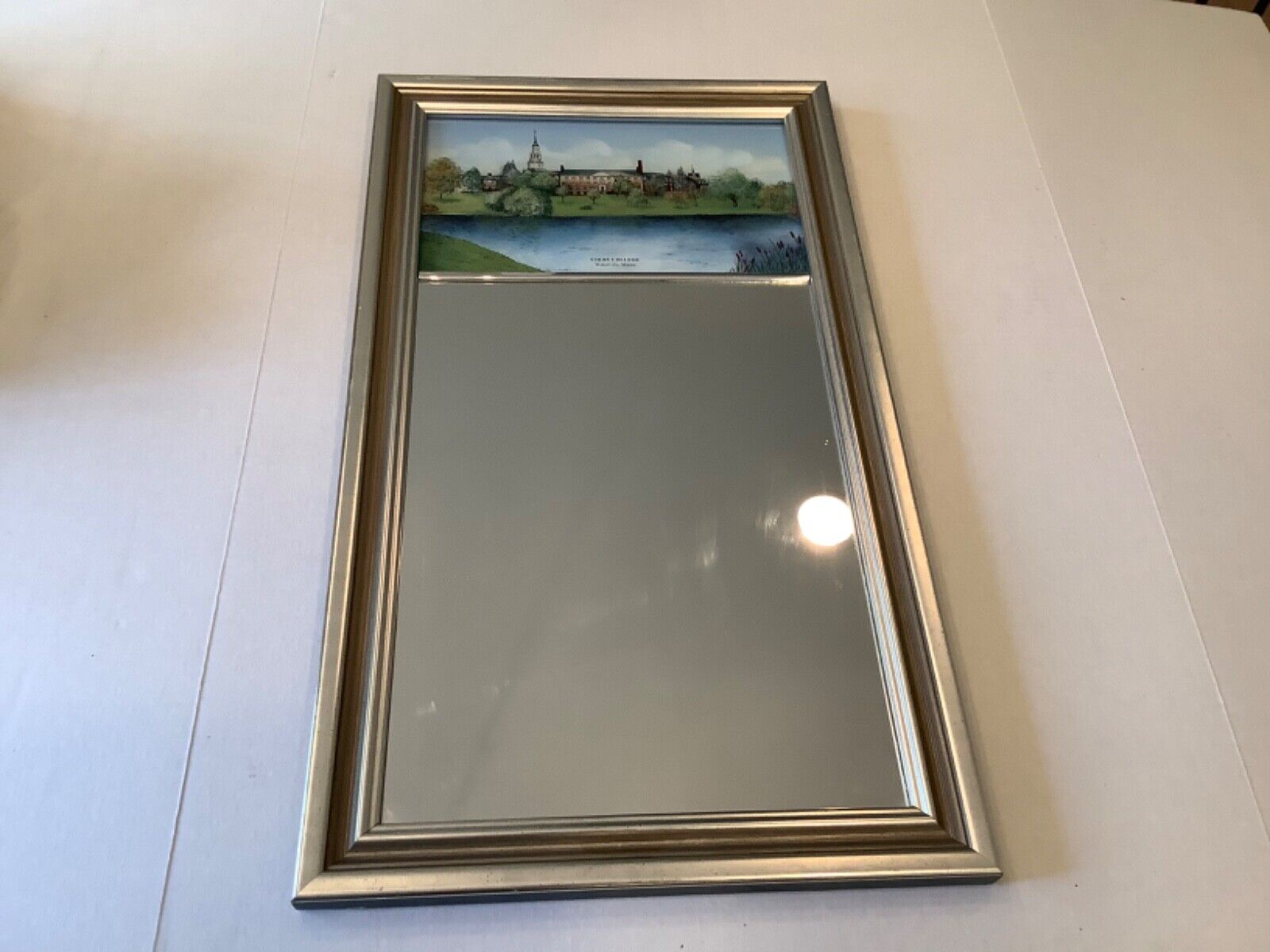 COLBY COLLEGE WATERVILLE ME Mirror. Made By Eglomise Designs of Boston. Preowned