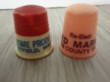 VTG Advertising Stanley Home Products Political Lawrence County Sewing Thimbles picture